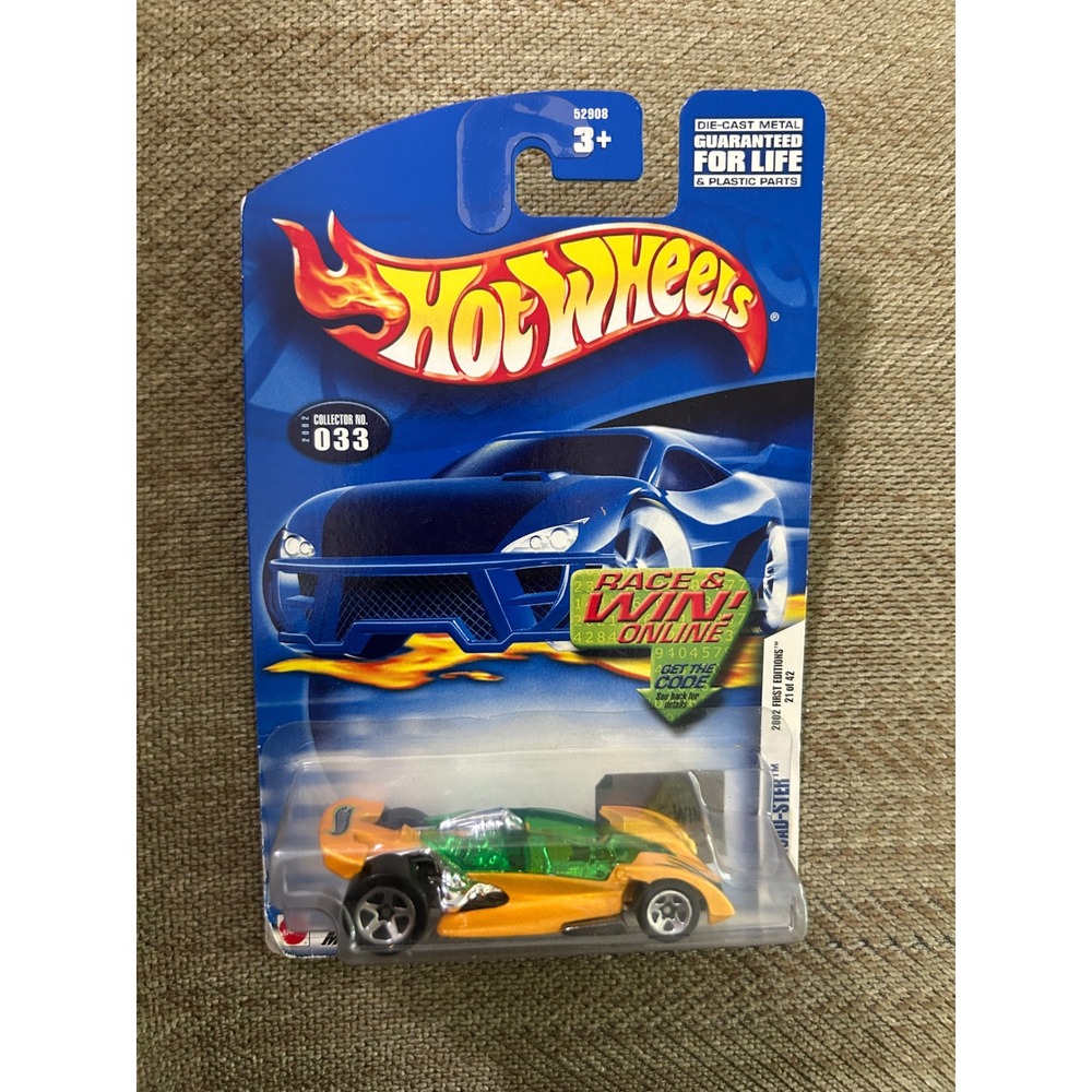 Hot Wheels 2002 First Editions Open Road-ster 033 Orange Green‎ 1:64 Diecast Car